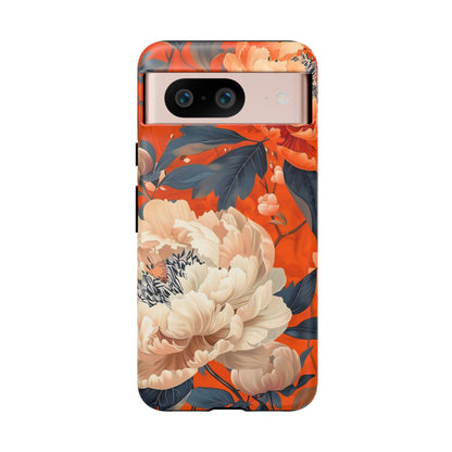 Floral Tough Case, Durable Floral Phone Case, Stylish Protection Case, Gift for Her, Spring Accessories, Mother’s Day Gift