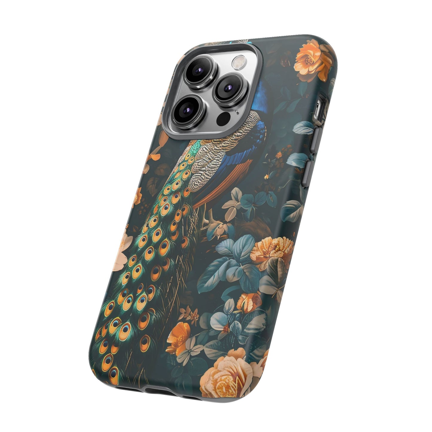 Peacock Phone Case - Elegant Floral Design, Tough Case for Protection, Unique Gift for Nature Lovers, Stylish Accessory, Eco-Friendly