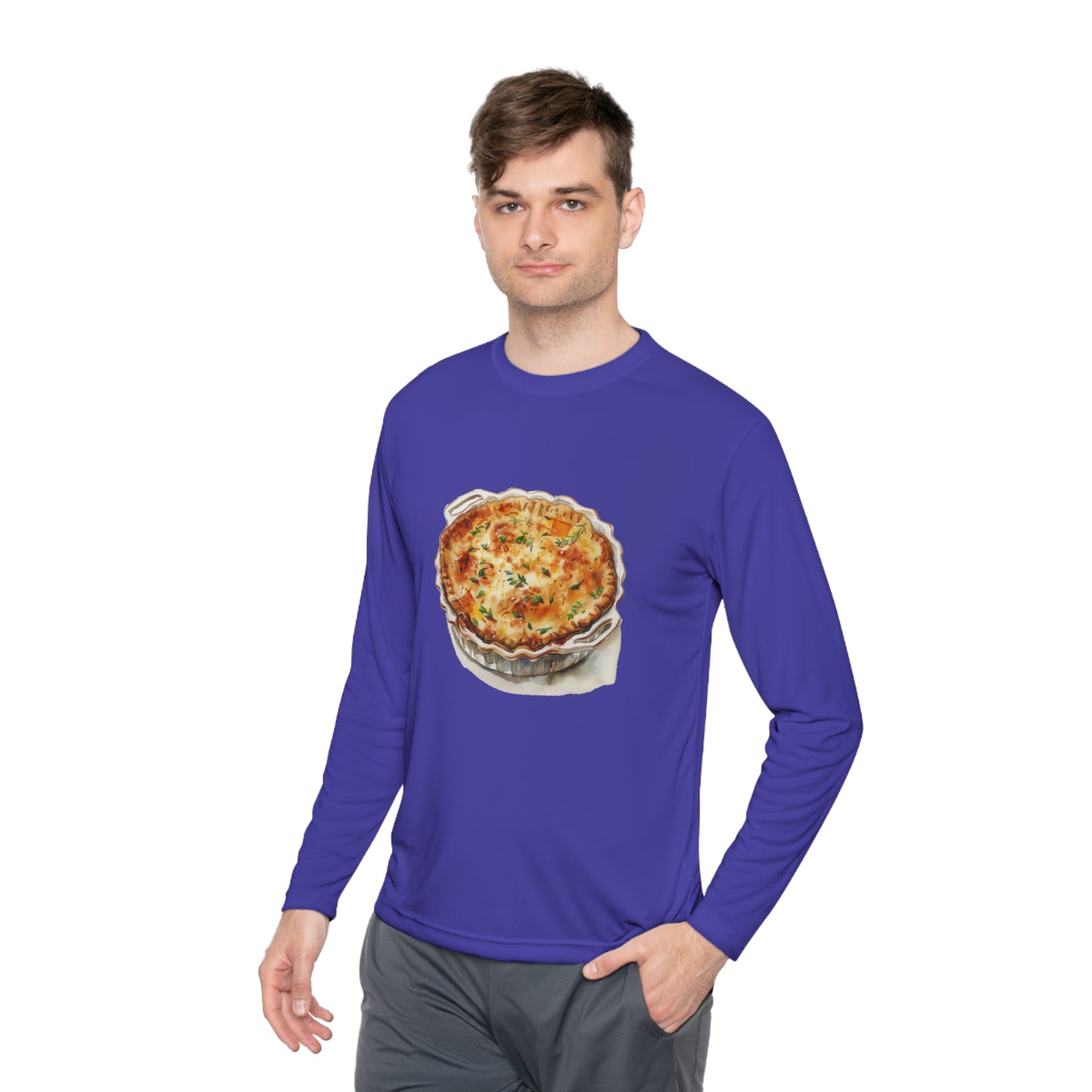 Unisex Lightweight Long Sleeve Tee - British Food - Traditional Dishes and Culinary Delights