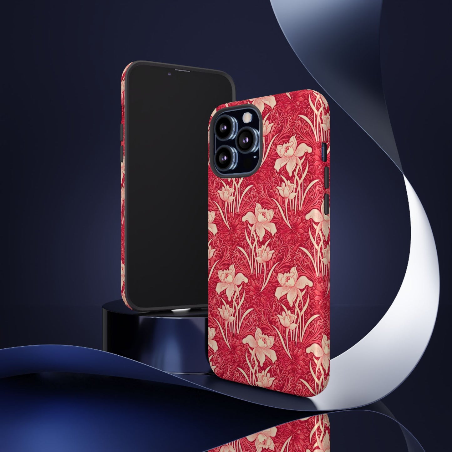 Floral Tough Phone Case - Durable, Stylish Accessory, Perfect Gift for Her, Floral Pattern, Customizable, Ideal for Daily Use