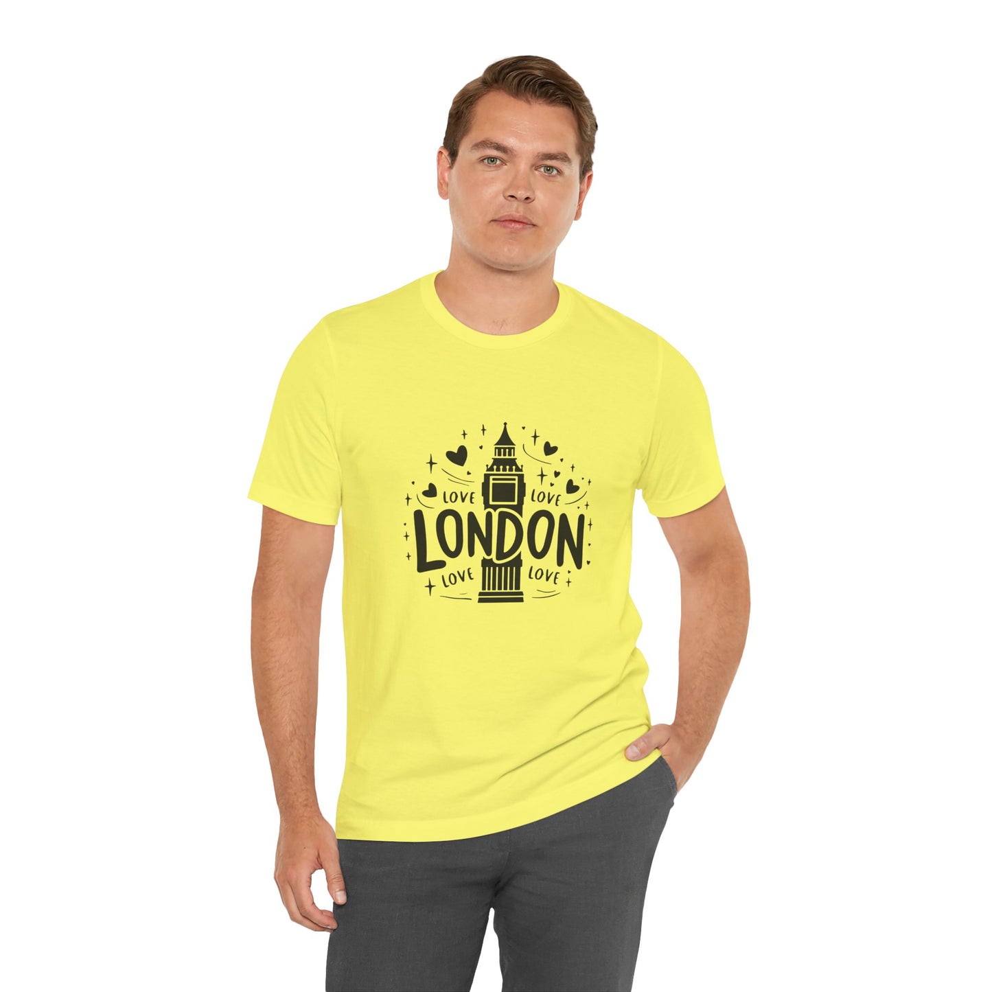 Love London Trendy Unisex Jersey Short Sleeve Tee