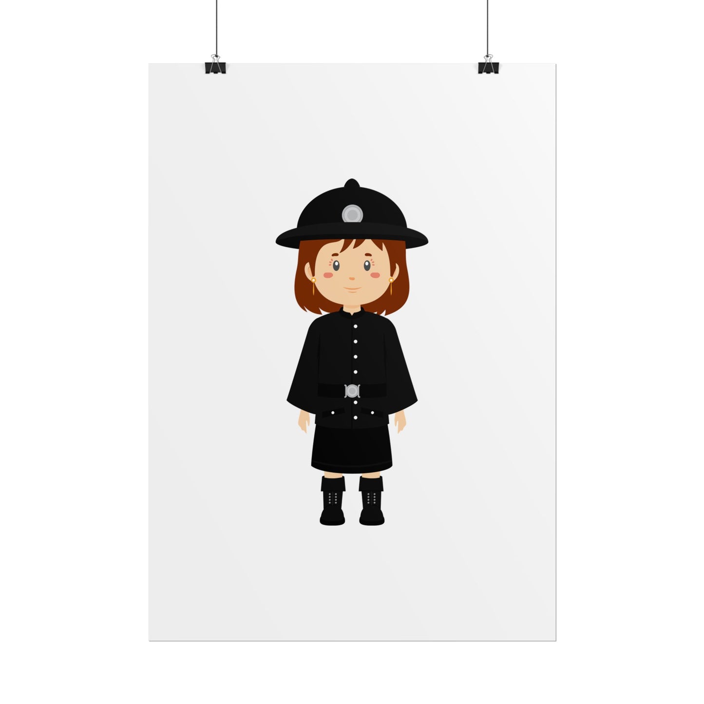Charming Firefighter Rolled Posters for Kids' Rooms, Playful Wall Art, Fire Safety Decor, Kids' Gifts, Educational Prints