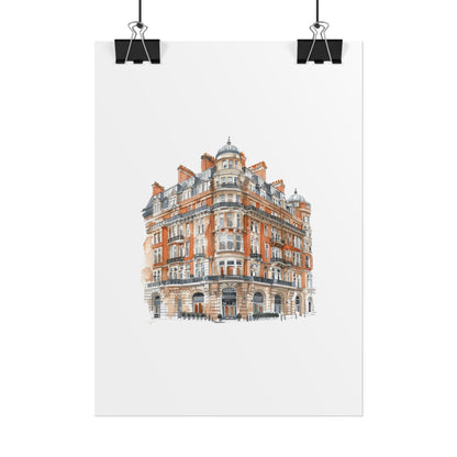Elegant Architectural Rolled Posters, Art Prints for Home Decor, Gift for Housewarming, Wall Art for Living Room, Unique Art Decor