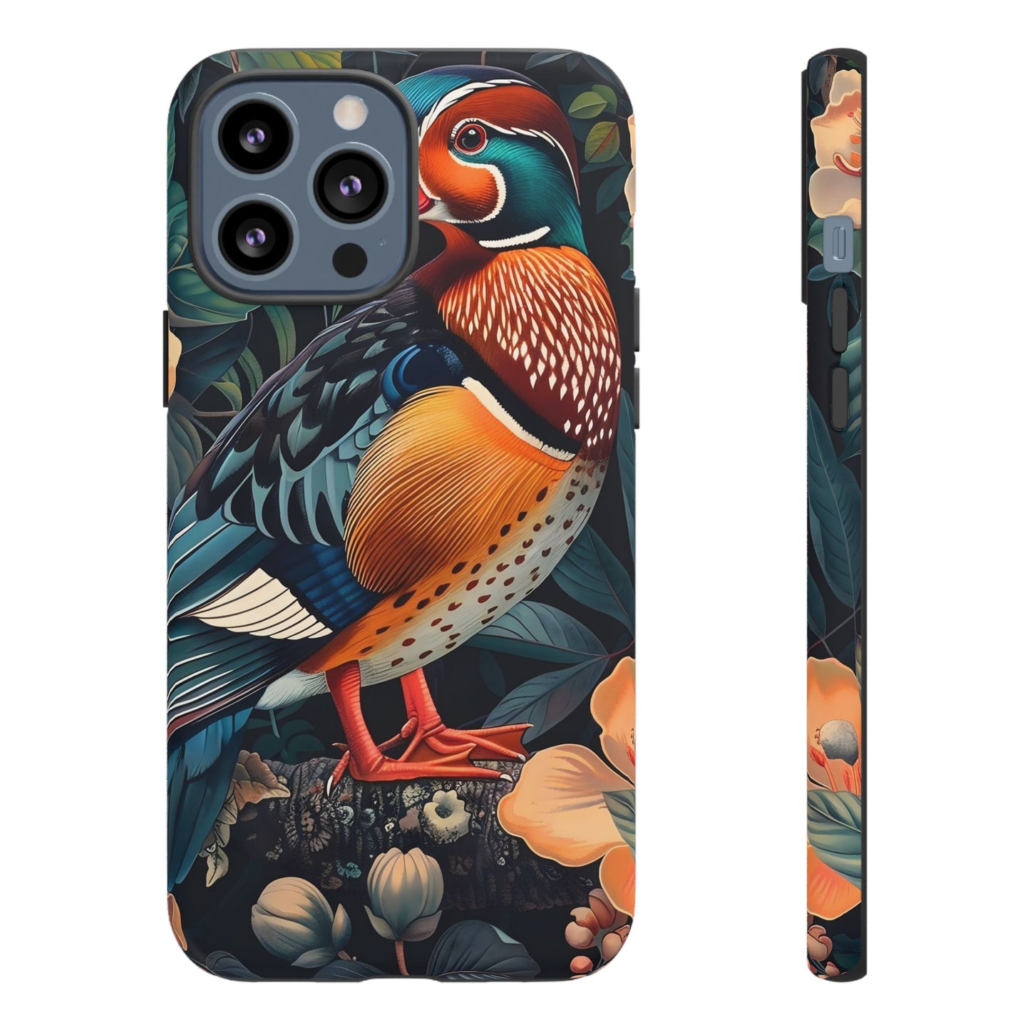Vibrant Phone Case with Artistic Bird Design, Nature Lover Gift, Wildlife Enthusiast Accessory, Floral Tech Case, Unique Mobile Cover