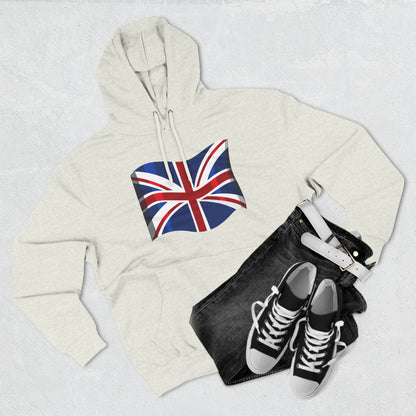 Three-Panel Fleece Hoodie  - The Flag of the United Kingdom