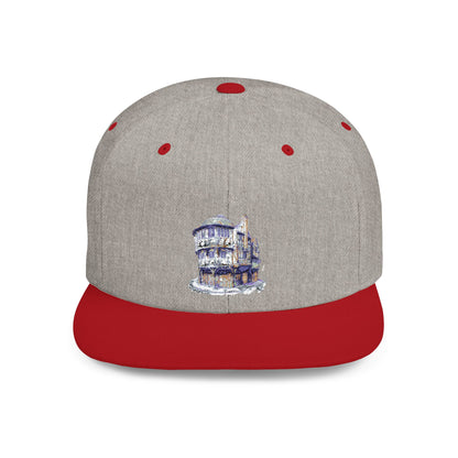 Stylish Flat Bill Snapback Hat, Trendy Cap for Graphic Lovers, Perfect for Festivals, Birthdays, and Everyday Wear