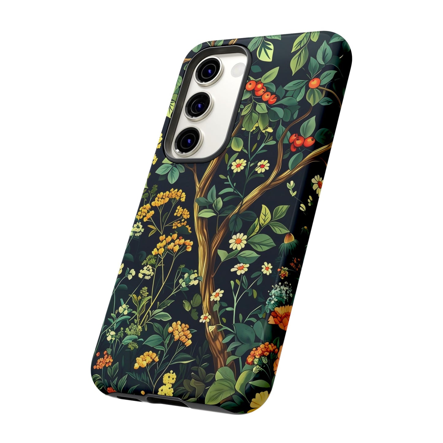 Floral iPhone Case, Nature Inspired Tough Case, Botanical Phone Cover, Eco-Friendly Gift, Unique Floral Design