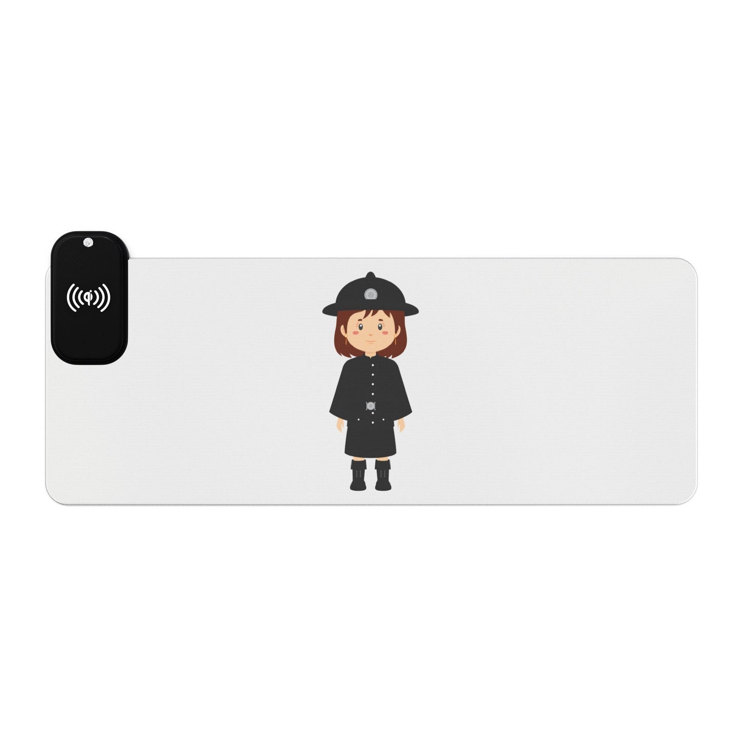 British Woman Guard - LED Gaming Mouse Pad with Wireless Charging, Perfect for Gamers, Home Office, Desk Accessories, Gift for Tech Enthusiasts, Unique Mousepads
