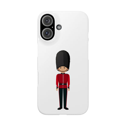 Slim Phone Cases with Royal Guard Design for UK Lovers, Travel Souvenir, Holiday Gift, Phone Accessories, Fun Style
