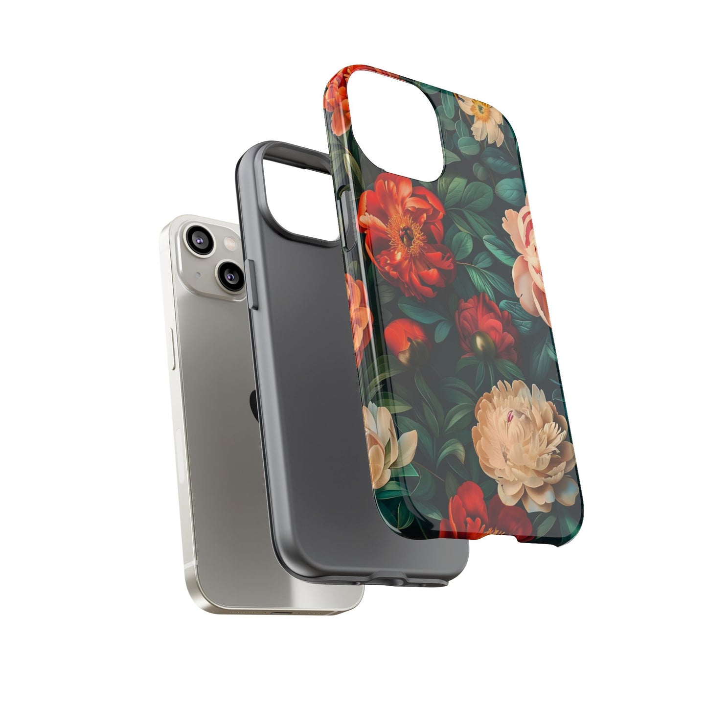 Floral Phone Case - Tough Cases, Vibrant Protection, Gift for Her, Cute Floral Design, Trendy Accessory, Perfect for Spring