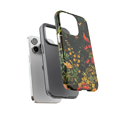 Floral Tough Phone Case, Nature-Inspired Design, Ideal for Garden Lovers, Gift for Birthdays, Christmas, Eco-Friendly Accessory
