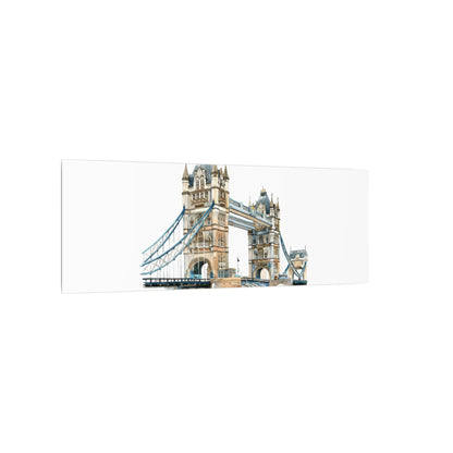 London Bridge Matte Canvas Wall Art, Elegant Home Decor, Unique Gift for Art Lovers, Travel Enthusiast Wall Decor, Modern Aesthetic