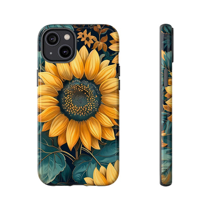 Sunflower Phone Case - Bright Floral Design, Stylish Tough Cover for Sunflower Lovers, Gift for Plant Enthusiasts, Mom Gift, Nature Lovers