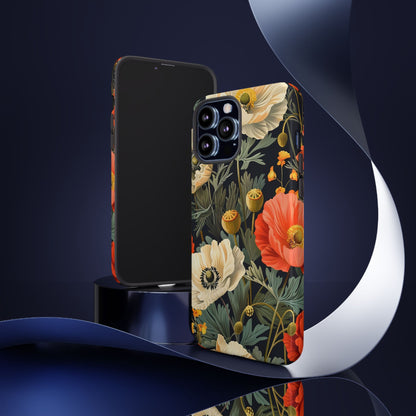 Floral Phone Case - Tough Cases with Vibrant Garden Design, Phone Accessory, Gift for Her, Spring Style, Nature Lover