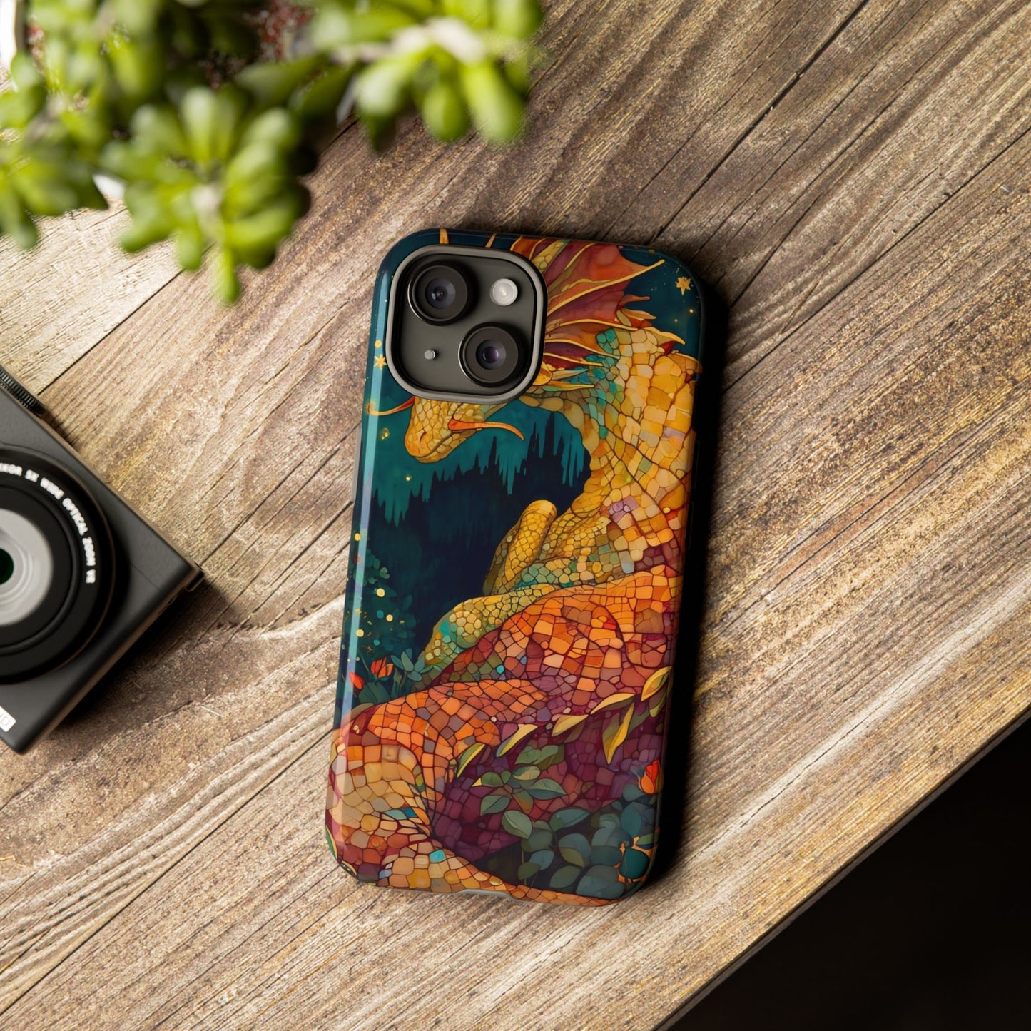 Dragon Art Phone Case, Tough Phone Cover, Fantasy Gift, Unique Mobile Accessory, Dragon Lover Gift, Stylish Protection