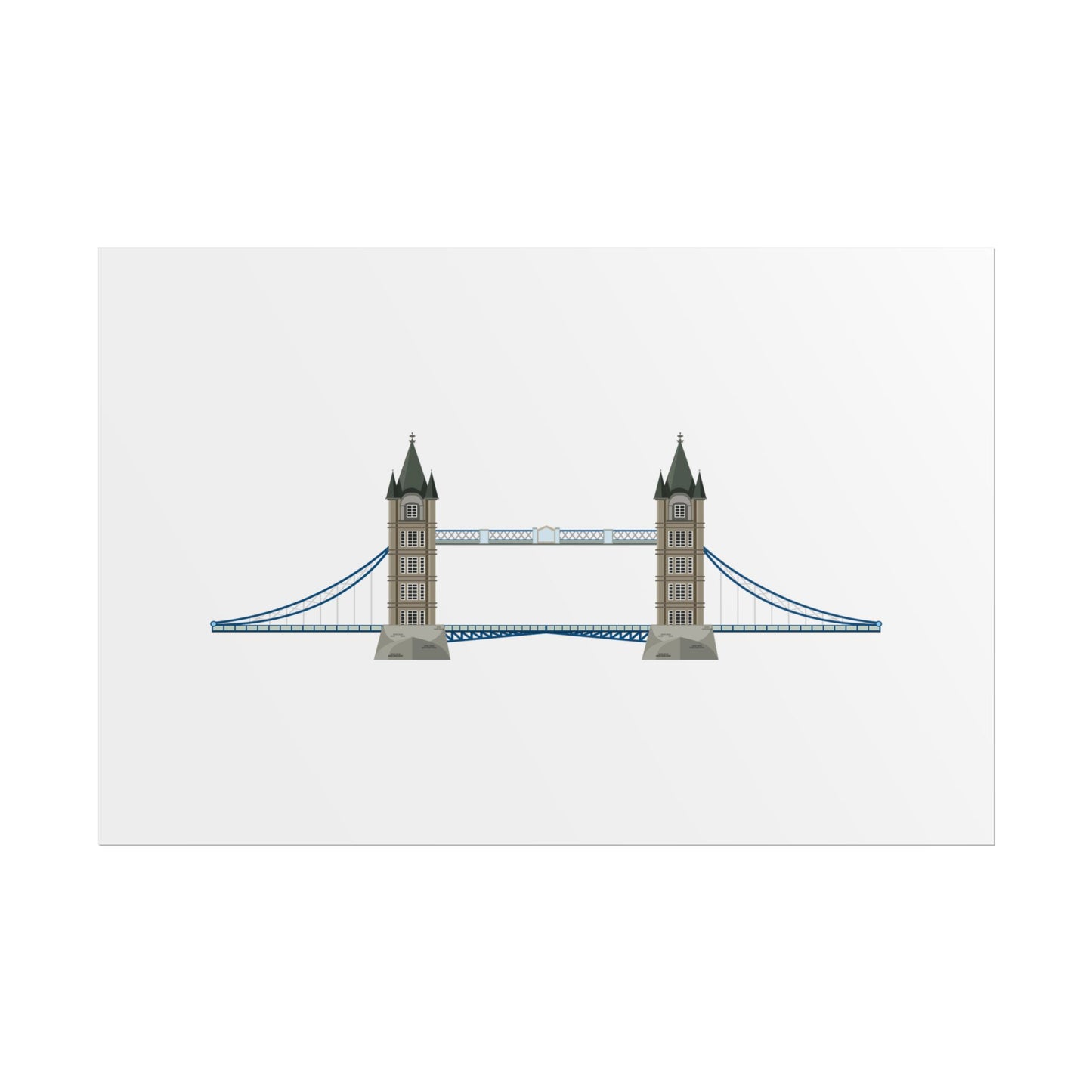 Tower Bridge Rolled Poster, London City Decor, Wall Art, Gift for Travelers, Home Aesthetic, UK Wall Art