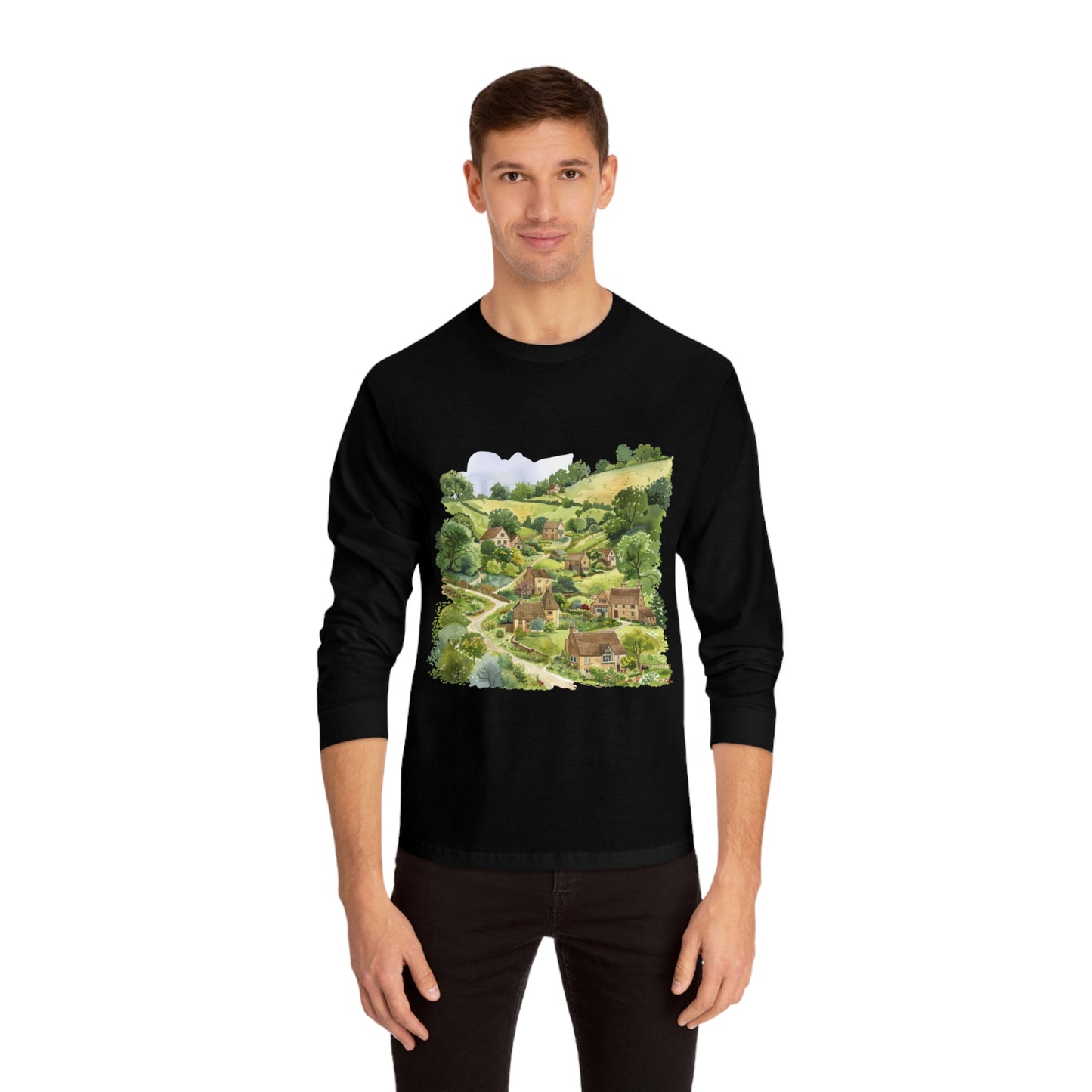 Unisex Classic Long Sleeve T-Shirt -  England Aesthetics - Embracing Classic British Charm and Style