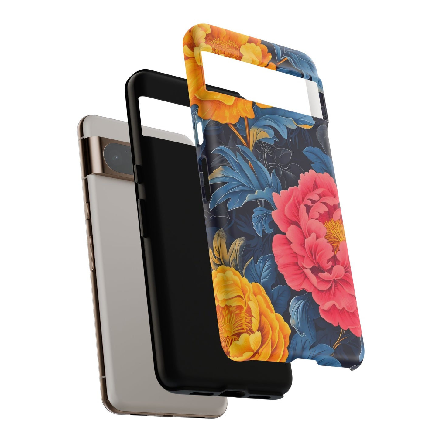 Floral Phone Case, Tough Cases, Stylish Mobile Cover, Gifts for Her, Phone Accessories, Unique Flower Design