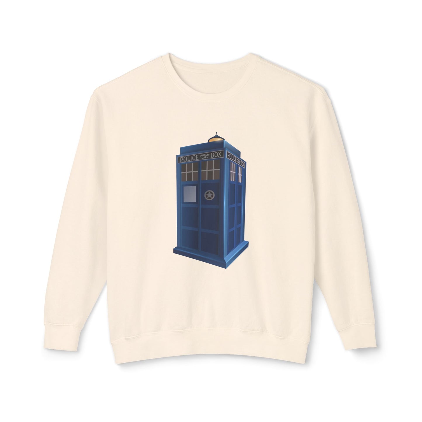 Unisex Lightweight Crewneck Sweatshirt - British Police Public Call Box