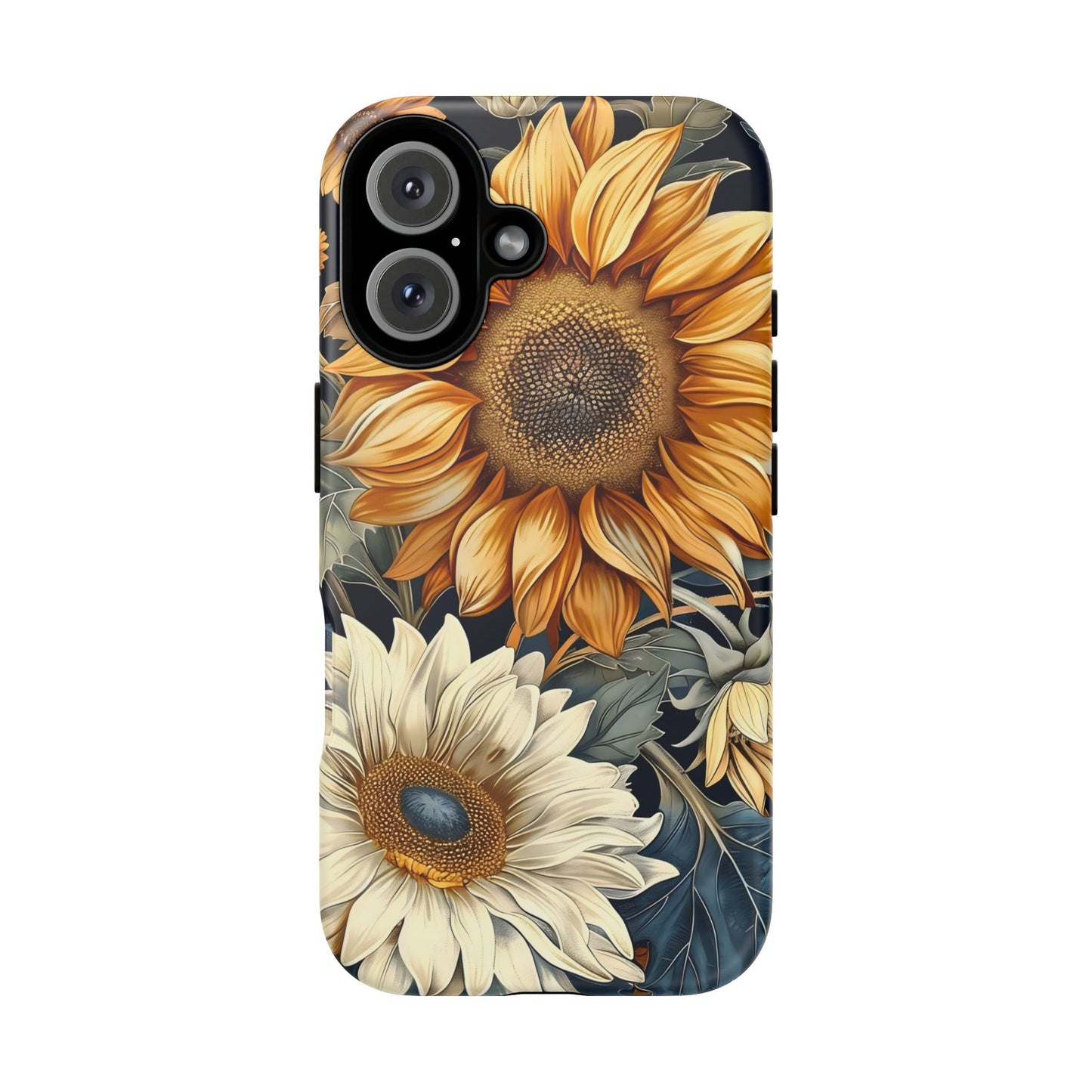 Floral Phone Case for Tough Cases, Sunflower Design, Nature Lover Gift, Birthday Present, Eco-Friendly Accessories, Summer Vibes