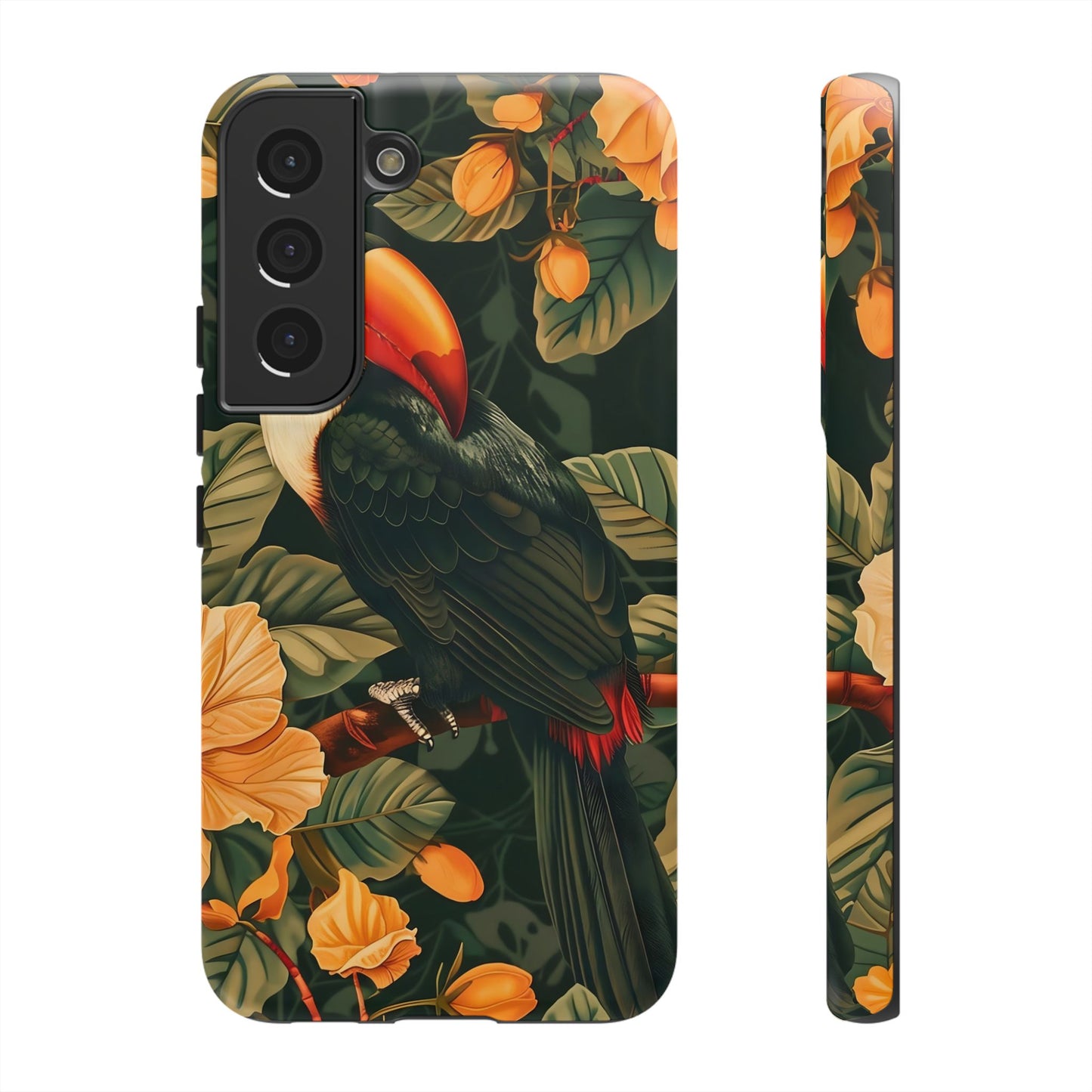 Tropical Toucan Phone Case, Exotic Bird Cover, Nature Lover Gift, Eco-Friendly Design, Customizable Tech Accessory