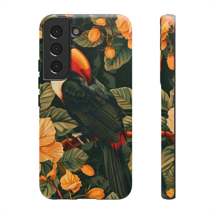 Tropical Toucan Phone Case, Exotic Bird Cover, Nature Lover Gift, Eco-Friendly Design, Customizable Tech Accessory