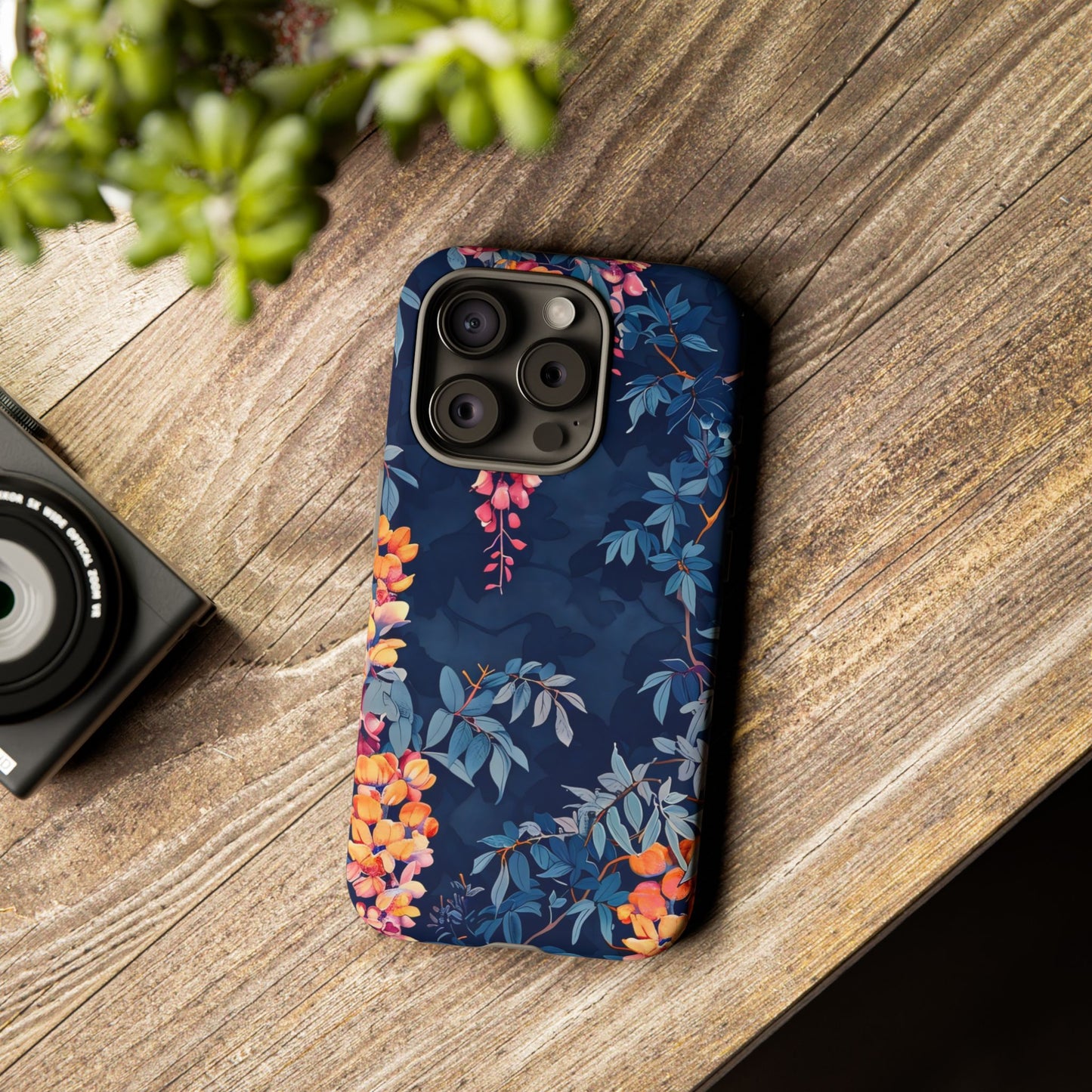 Floral iPhone Case, Tough Phone Cover, Gift for Her, Nature Lover Accessory, Spring Decor, Unique Floral Design