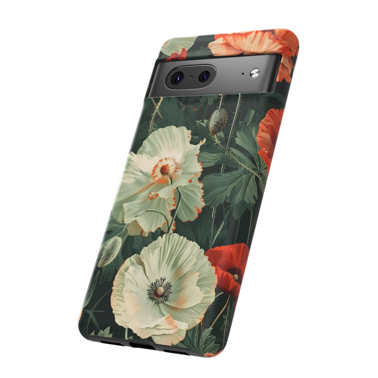 Floral Phone Case - Tough Cases, Botanical Design, Gift for Friends, Trendy Mobile Cover, Personalized Phone Accessory