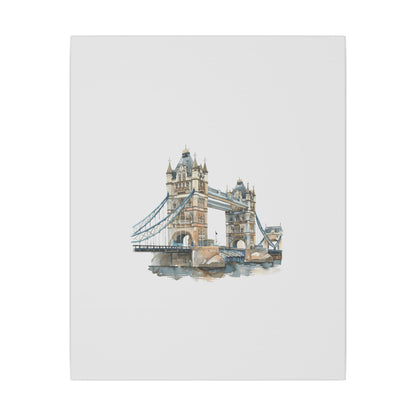 London Bridge Matte Canvas Wall Art, Elegant Home Decor, Unique Gift for Art Lovers, Travel Enthusiast Wall Decor, Modern Aesthetic