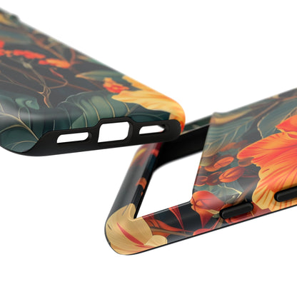 Tough Floral Phone Case | Tropical Vibe, Gift for Nature Lovers, Summer Beach Accessory, Floral Pattern, Trendy Phone Accessories