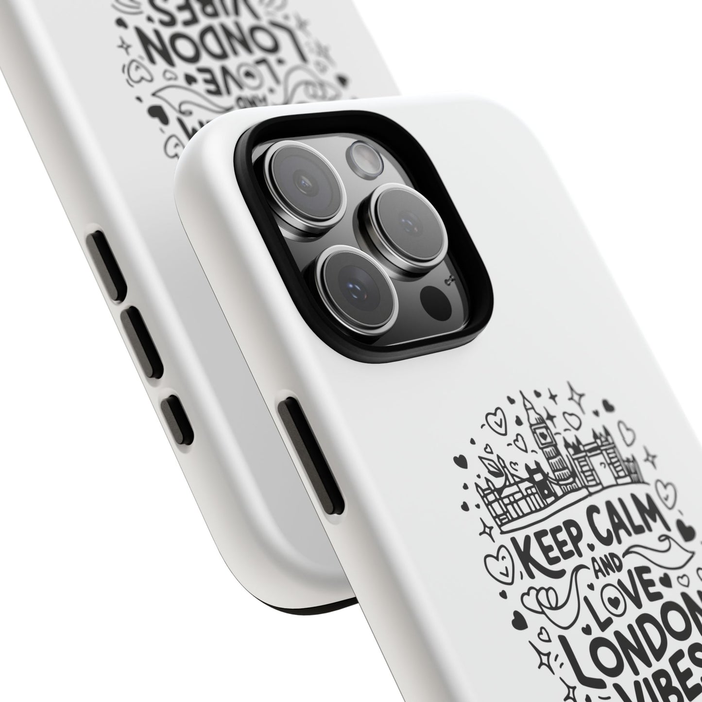 Tough Cases: Keep Calm and Love London Vibes Phone Case