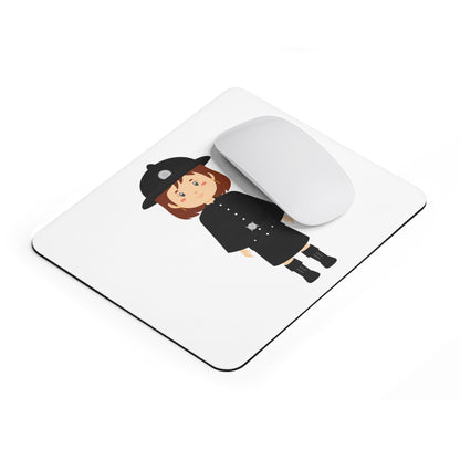 Cute Police Officer Mouse Pad, Desk Accessory, Gift for Kids, Office Decor, Playful Workstation, Fun Administrative Gift