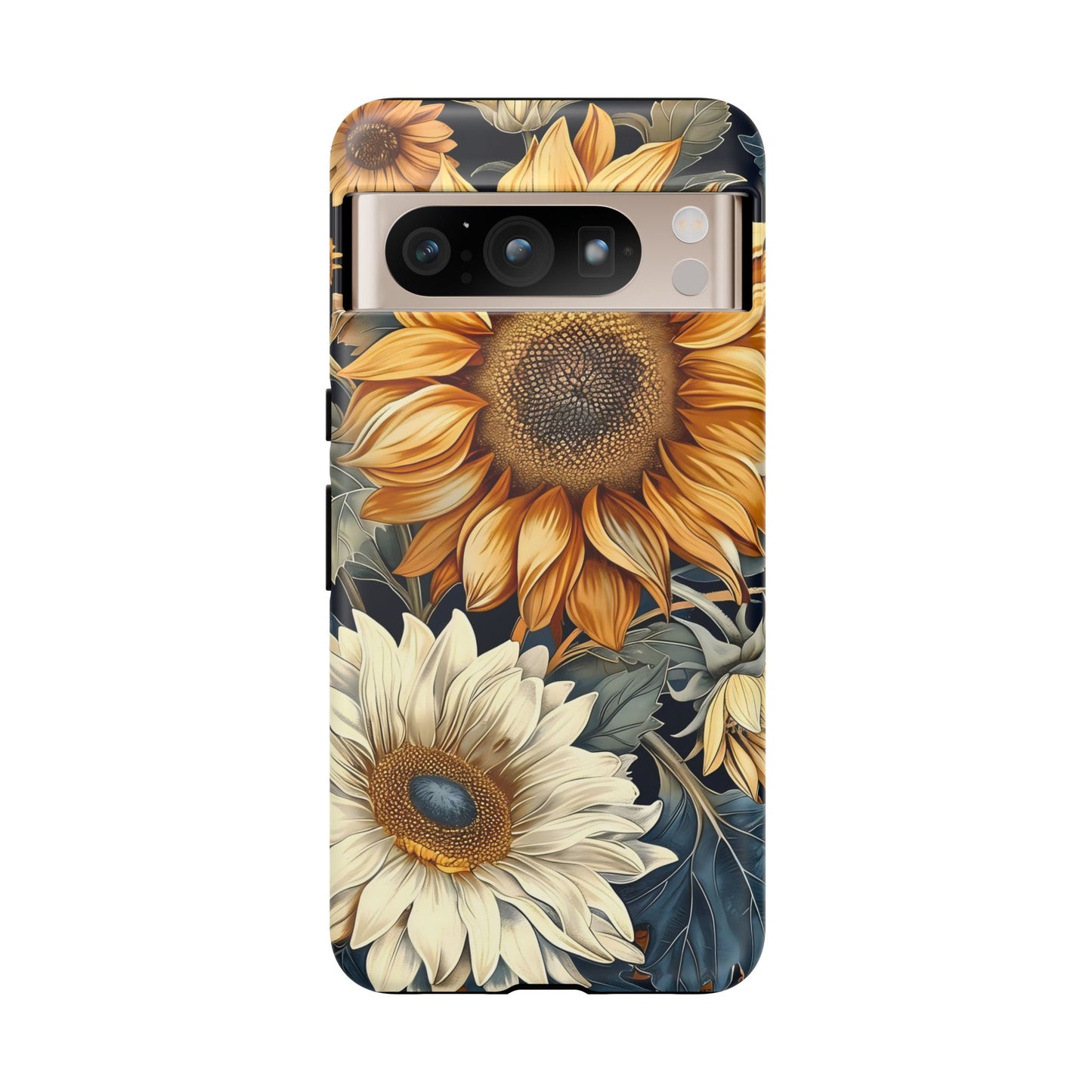 Floral Phone Case for Tough Cases, Sunflower Design, Nature Lover Gift, Birthday Present, Eco-Friendly Accessories, Summer Vibes