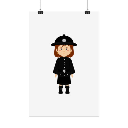 Charming Firefighter Rolled Posters for Kids' Rooms, Playful Wall Art, Fire Safety Decor, Kids' Gifts, Educational Prints