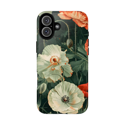 Floral Phone Case - Tough Cases, Botanical Design, Gift for Friends, Trendy Mobile Cover, Personalized Phone Accessory