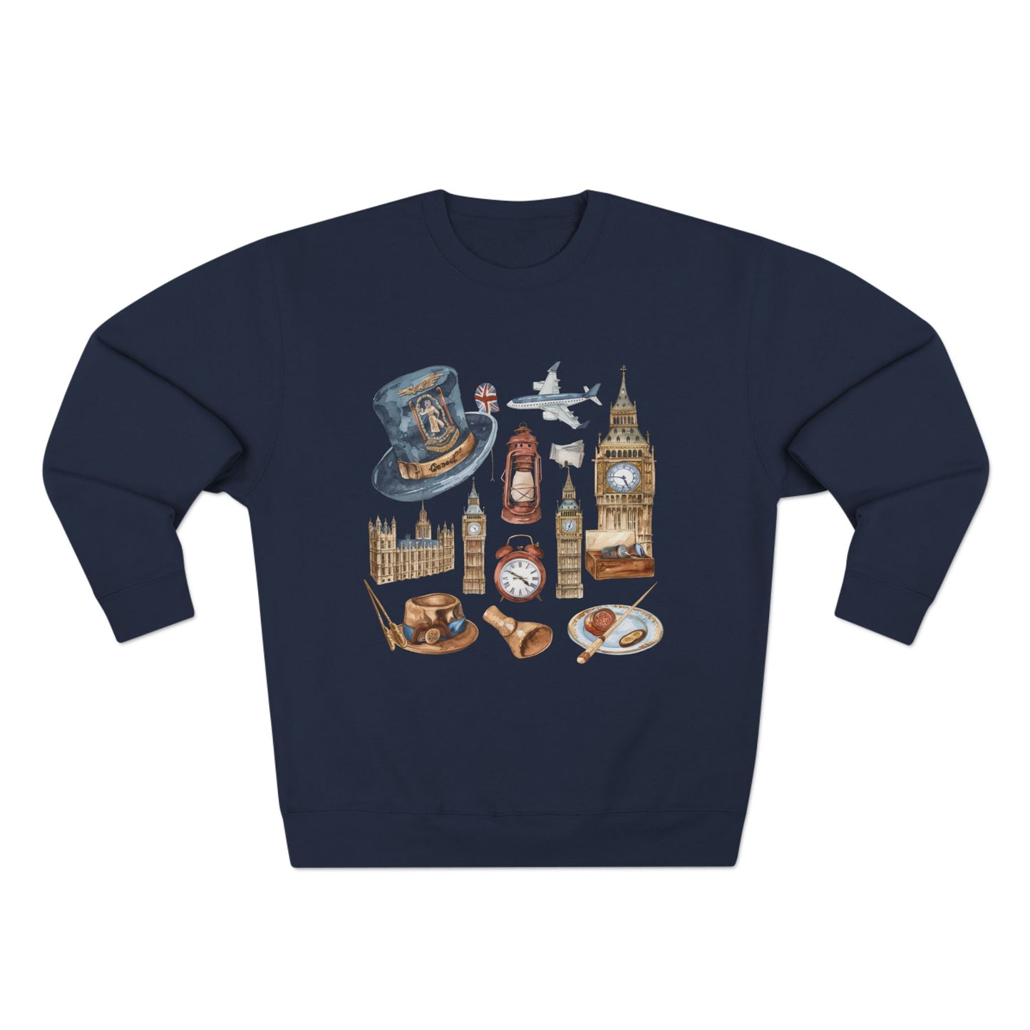 Unisex Crewneck Sweatshirt - Trendy London Icons