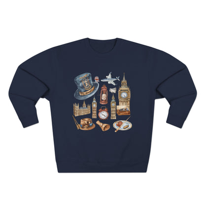 Unisex Crewneck Sweatshirt - Trendy London Icons