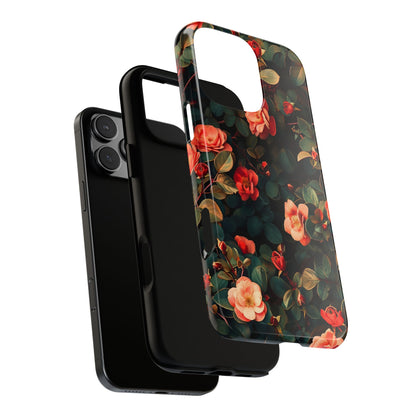 Floral Phone Case - Elegant Floral Design, Tough Protective Case, Perfect Gift for Her, Trendy Phone Accessories, Mother’s Day, Birthday