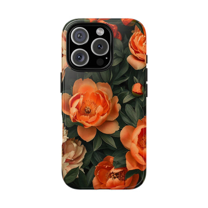 Stylish Floral Phone Case, Tough Cases, Floral Phone Cover, Gift for Her, Spring Accessories, Mother's Day, Phone Protection