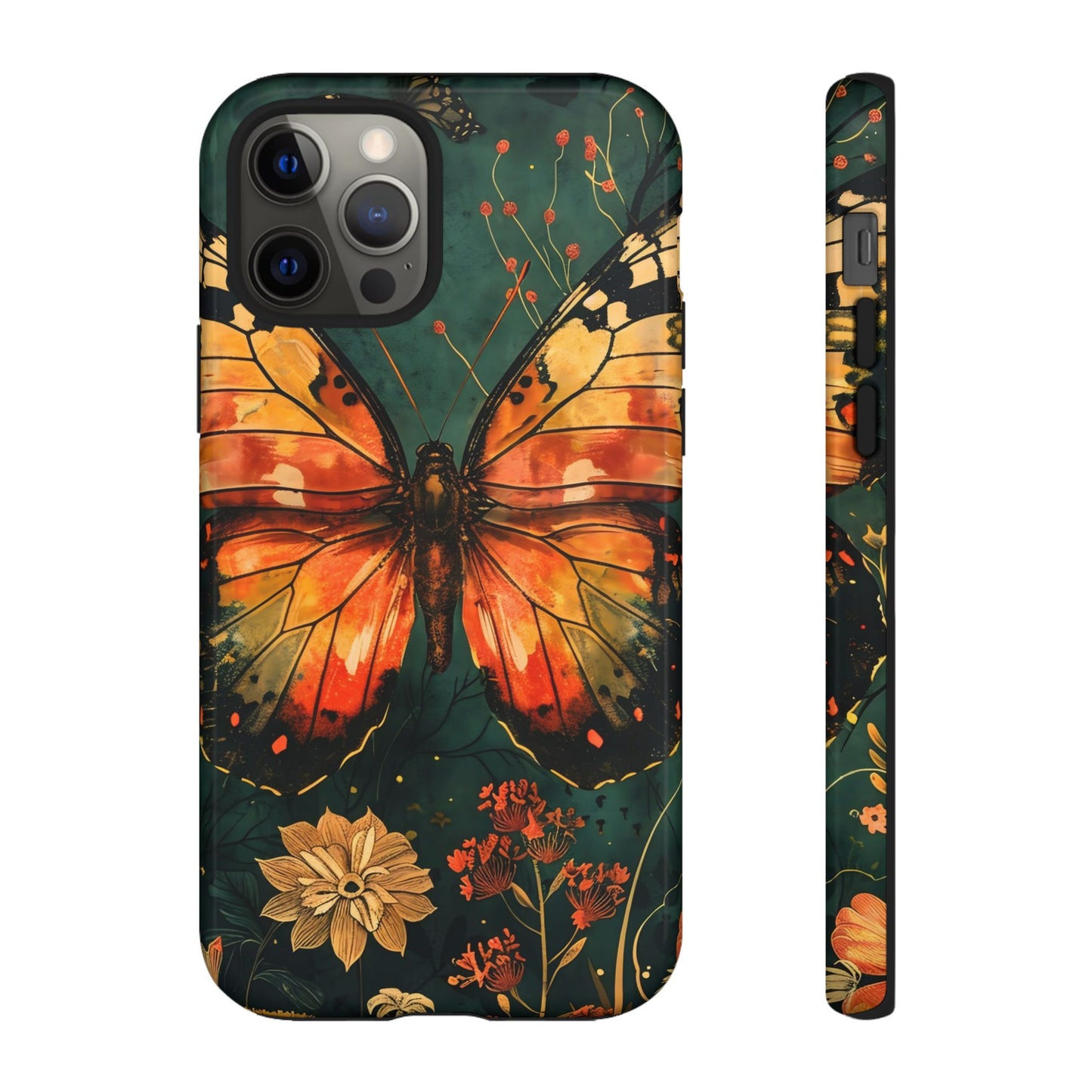 Butterfly Phone Case – Tough Cases for Nature Lovers, Floral Design, Butterfly Art, Unique Gift, Eco-Friendly Protection