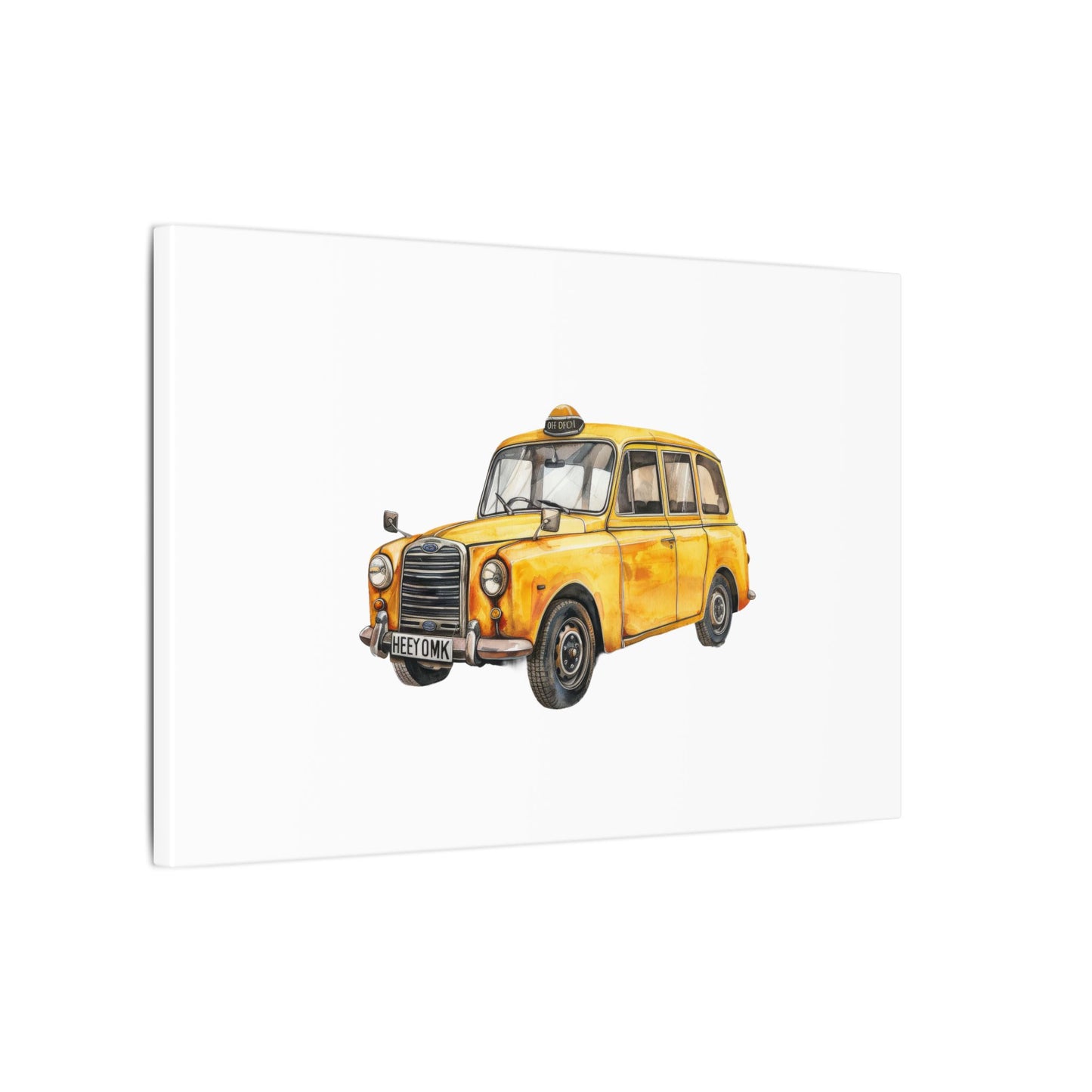 Vintage Taxi Matte Canvas, Stretched, 0.75" (Multi-Size)