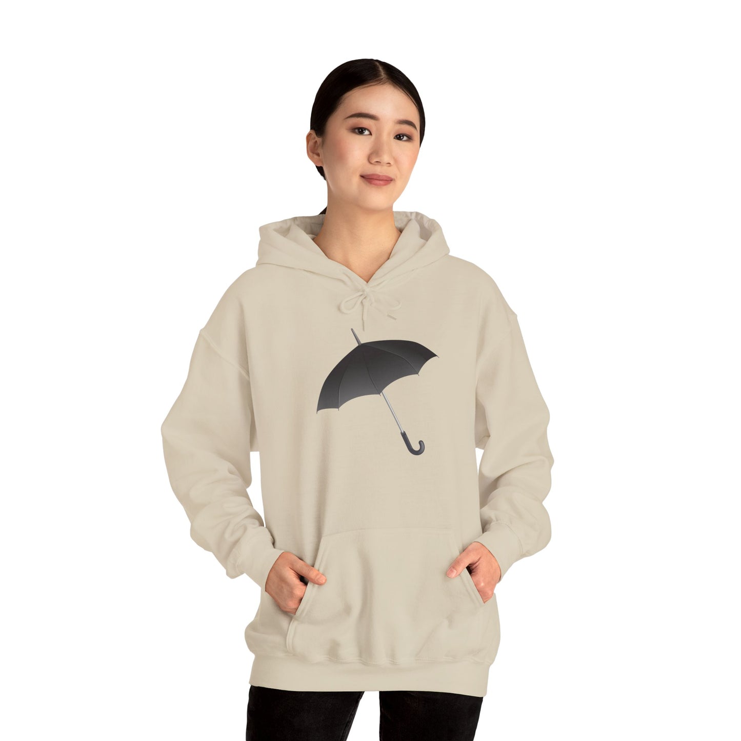 Unisex Heavy Blend™ Hooded Sweatshirt - Regal Royal Umbrella - Elegant and Majestic