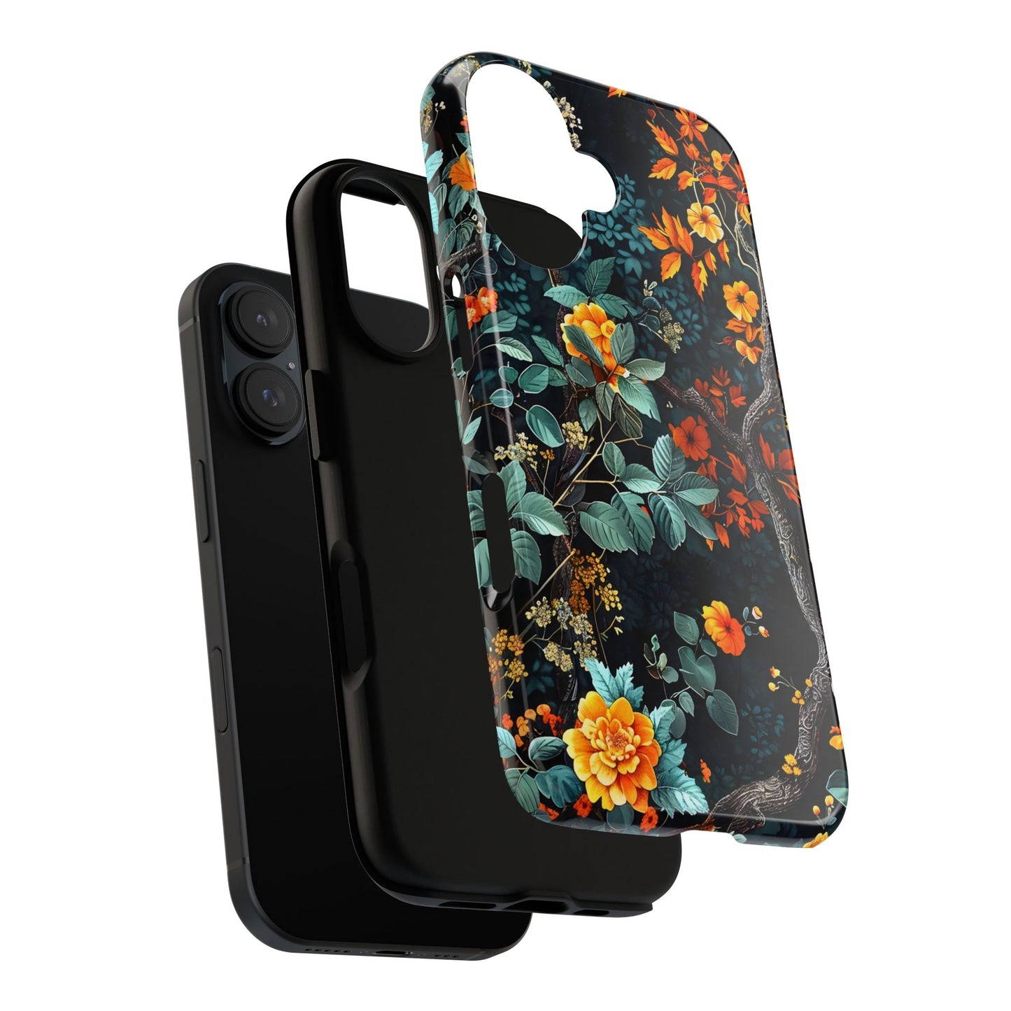 Floral Phone Case | Tough Cases, Protective Cover, Gift for Her, Autumn Vibes, Floral Phone Accessory, Unique Design