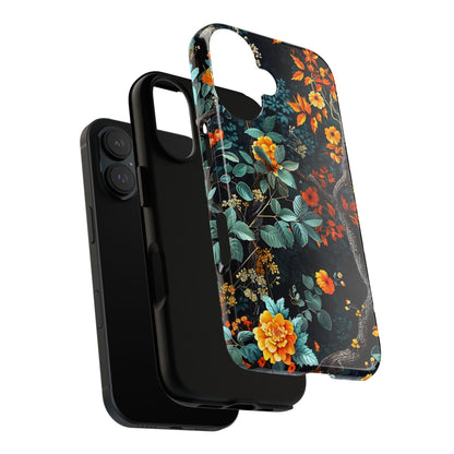 Floral Phone Case | Tough Cases, Protective Cover, Gift for Her, Autumn Vibes, Floral Phone Accessory, Unique Design