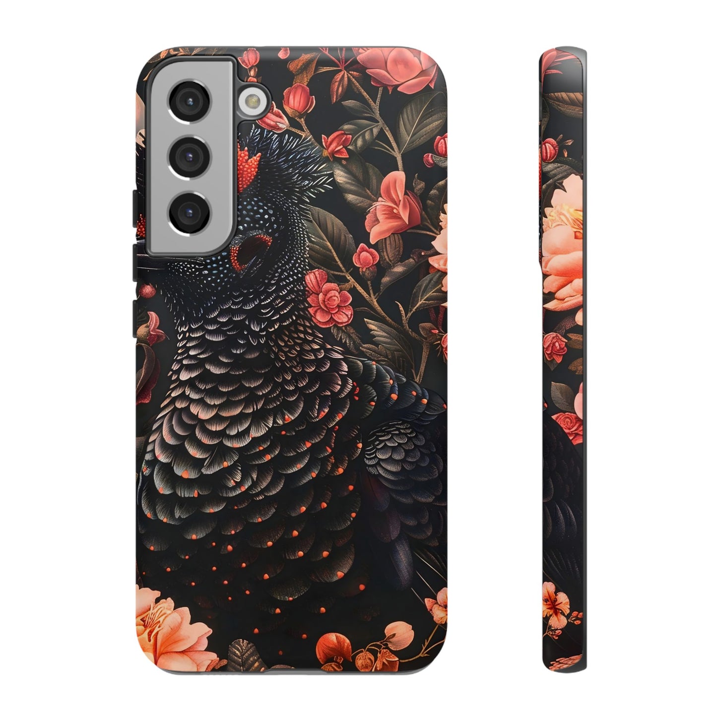 Tough Cases: Floral Design Phone Case, Stylish Protection for Your Phone, Unique Gift for Bird Lovers, Vibrant Floral Art, [...]