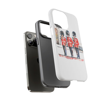 Phone Case with Royal Guard Design, Unique Cell Cover, London Souvenir, Tough Phone Case, Gift for Travelers, Stylish Street Photography
