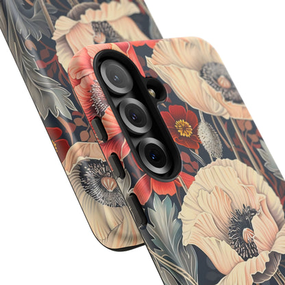 Floral iPhone Case, Tough Phone Cover, Artistic Protection, Flower Design, Unique Gift for Her, Phone Accessory, Trendy Tech