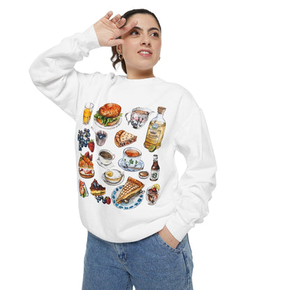 Unisex Garment-Dyed Sweatshirt - British Pride - England’s Most Famous Icons