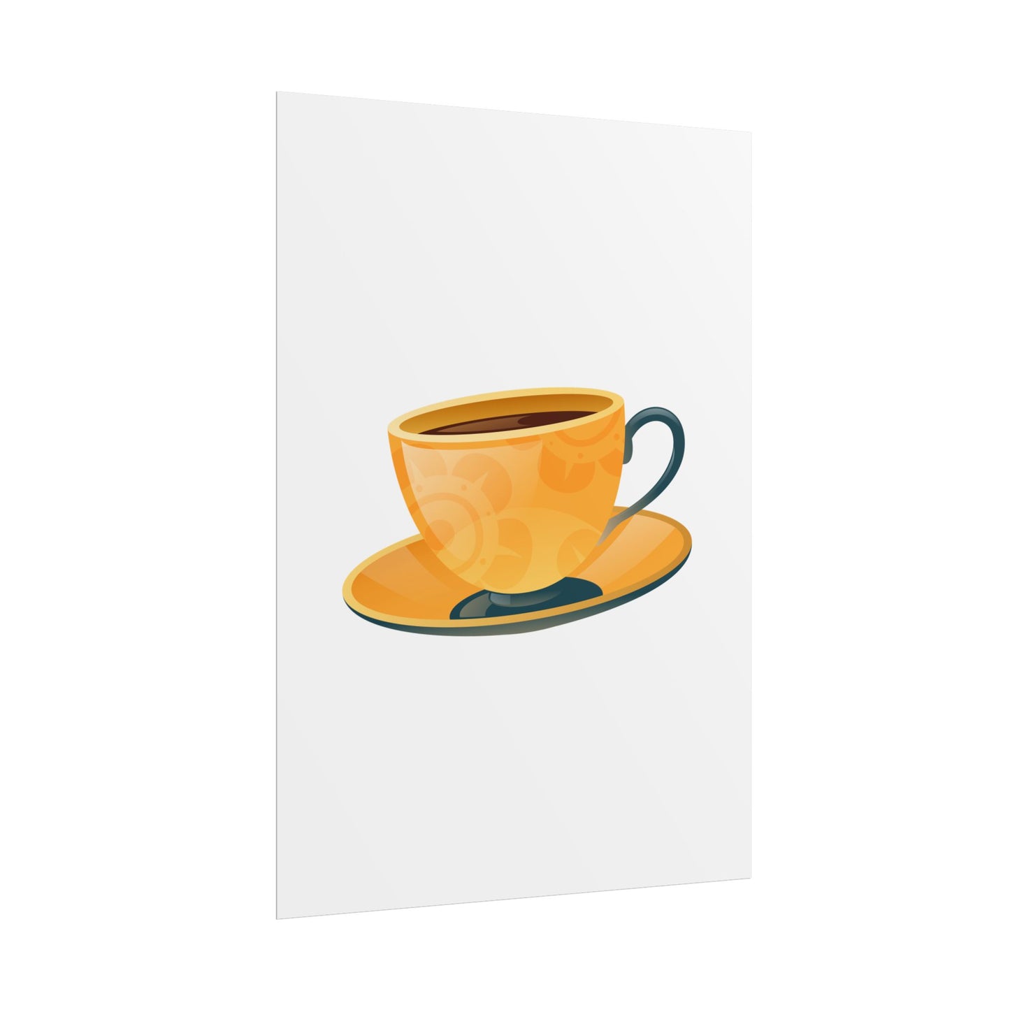 Coffee Lovers Rolled Posters, Cute Coffee Art, Kitchen Decor, Coffee Shop Print, Gift for Coffee Enthusiasts