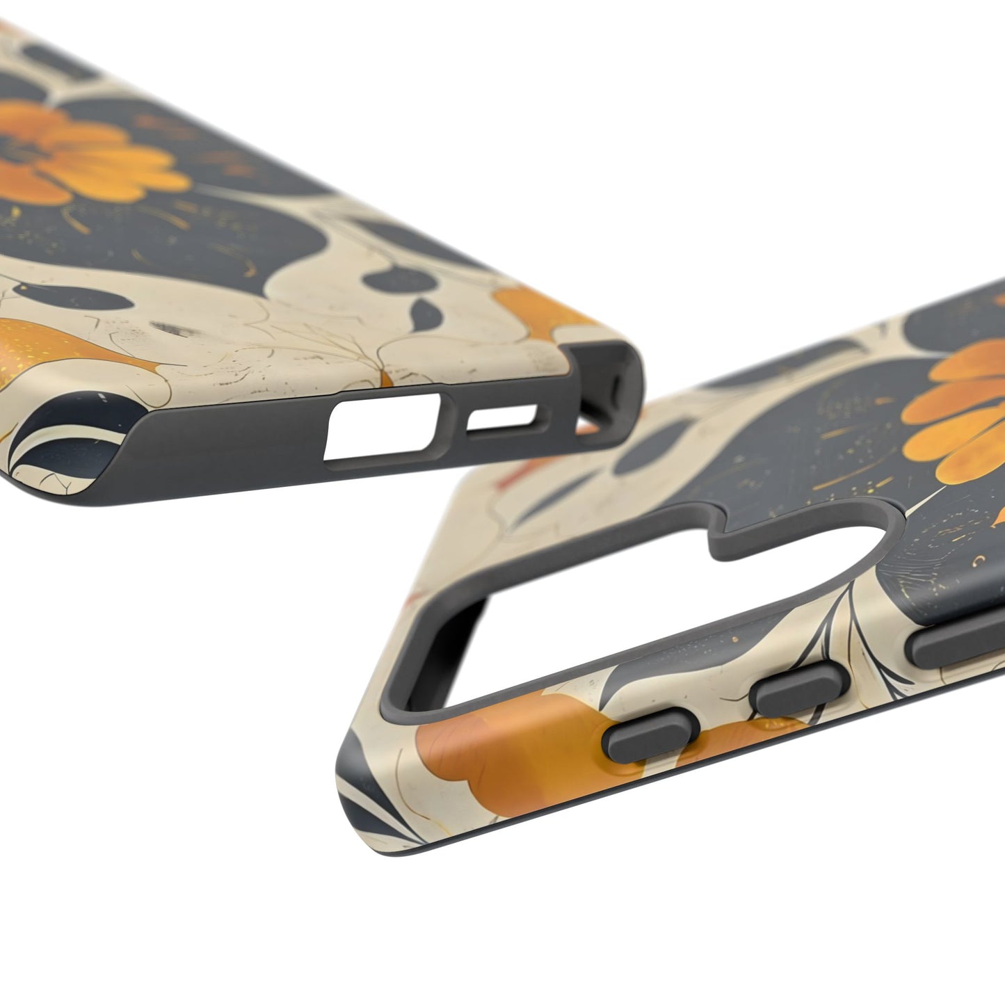 Floral Phone Case - Tough Cases, Botanical iPhone Cover, Vintage Flower Design, Durable Smartphone Protection, Unique Gift Idea
